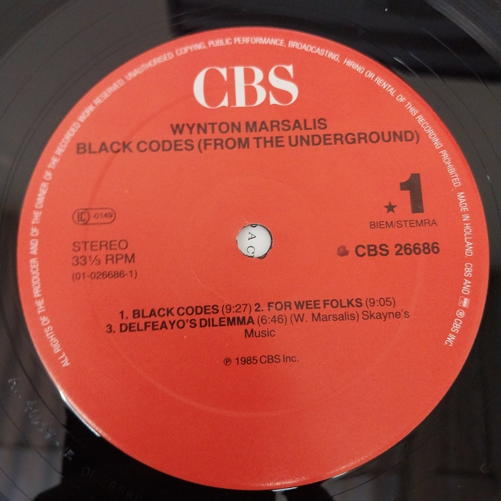Wynton Marsalis - Black Codes (From The Underground) (Vinyl)