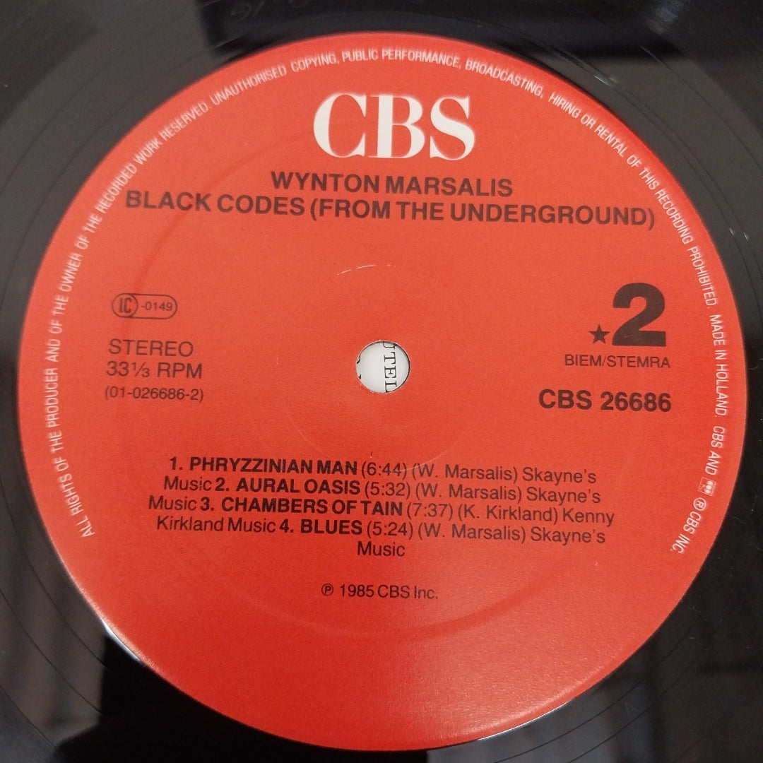 Wynton Marsalis - Black Codes (From The Underground) (Vinyl)