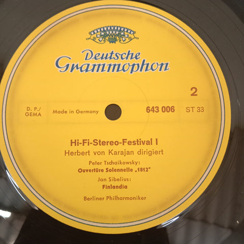 Berliner Philharmoniker, Herbert von Karajan – Franz Liszt, Pyotr Ilyich Tchaikovsky, Jean Sibelius - Hifi-Stereo-Festival 1 (Vinyl)