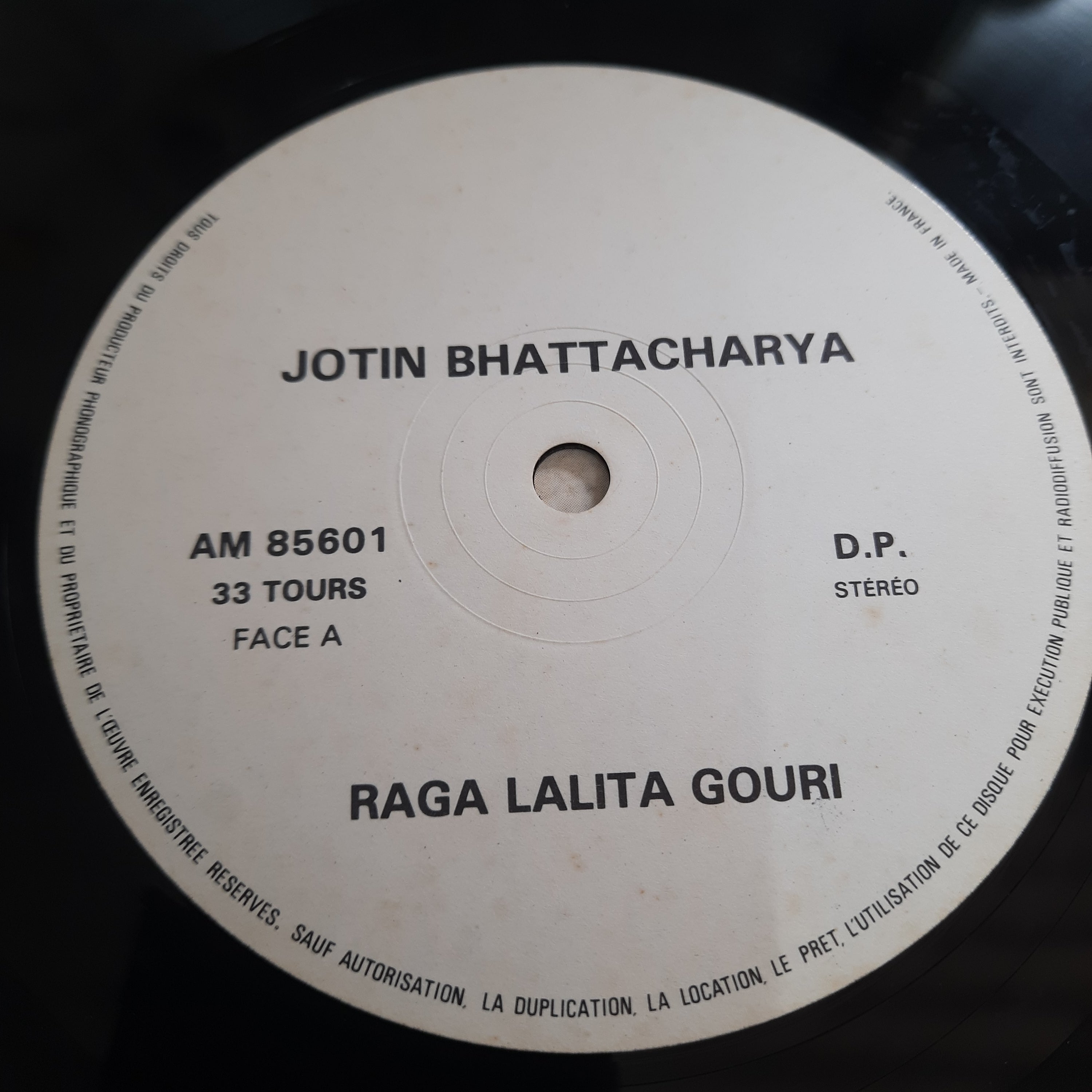 Jotin Bhattacharya - Musique d'Inde du Nord (Vinyl)