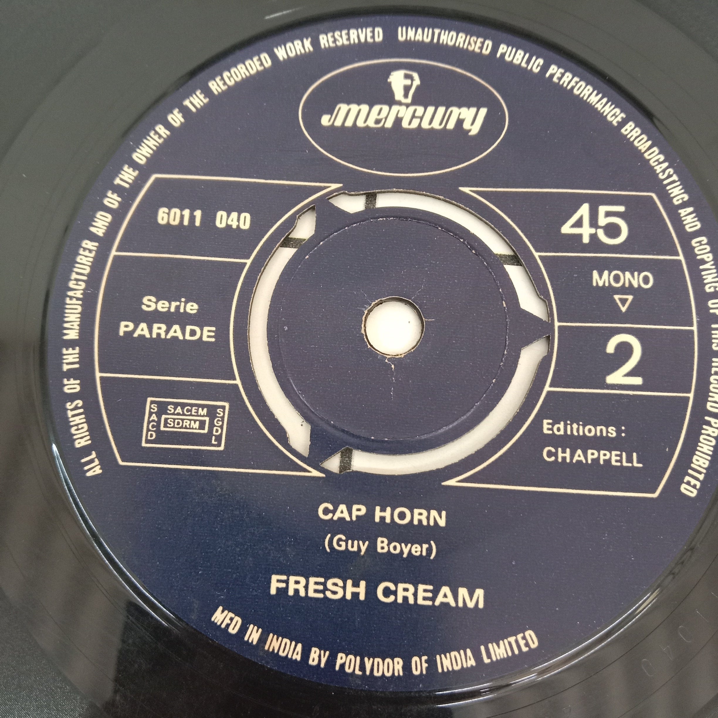 Fresh Cream - Pop Corn (45-RPM)