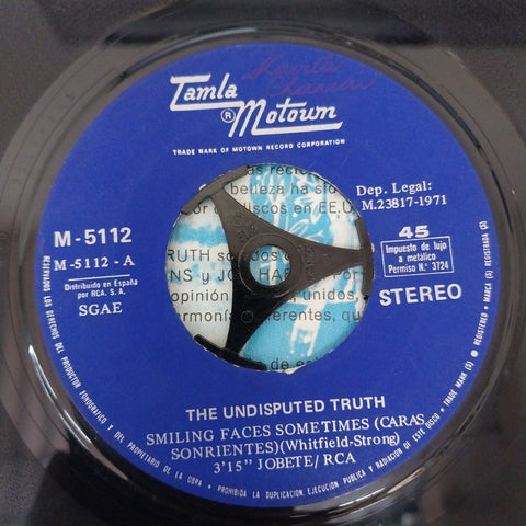 Undisputed Truth, The - Smiling Faces Sometimes = Caras Sonrientes (45-RPM)