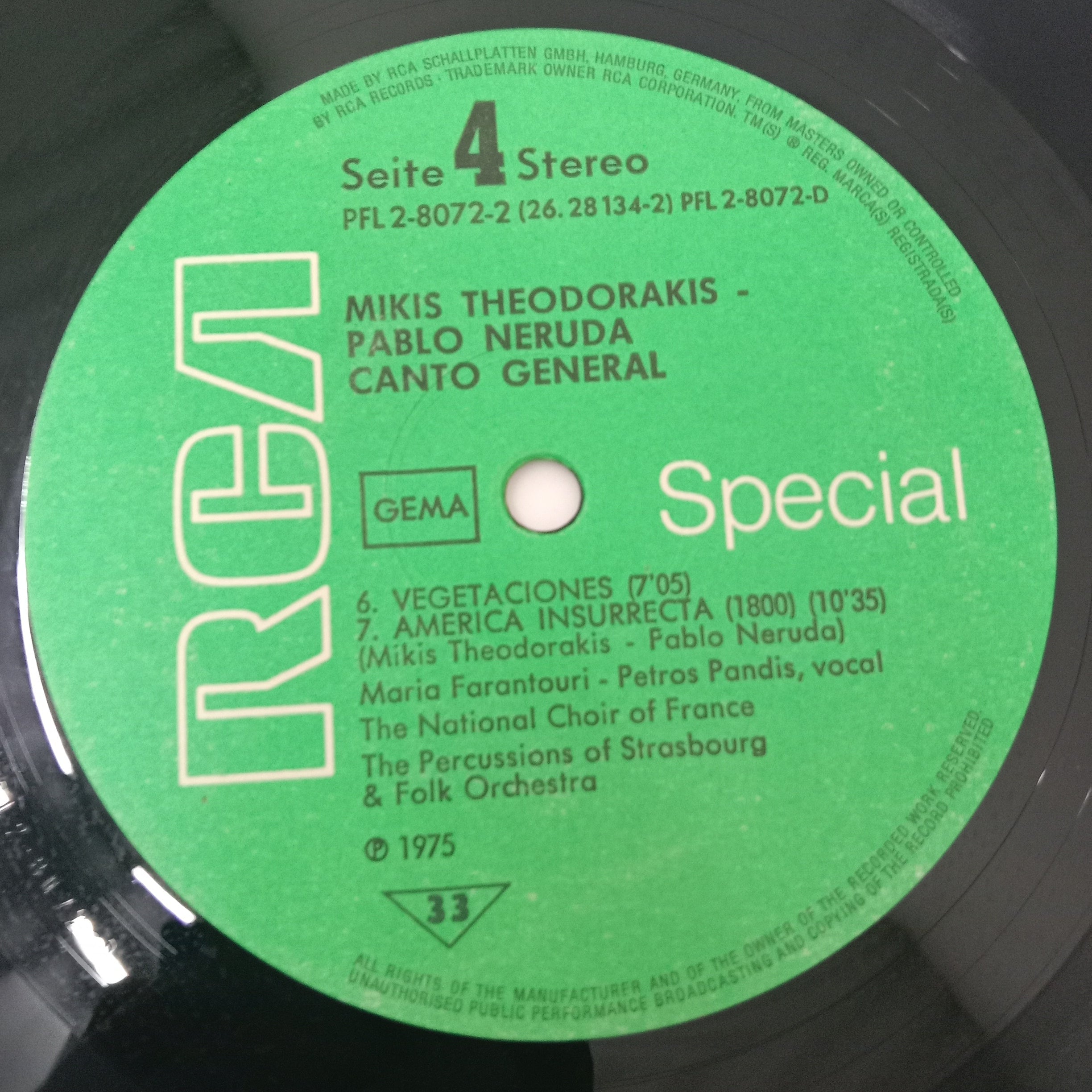 Mikis Theodorakis - Pablo Neruda - Canto General (Vinyl) (2)