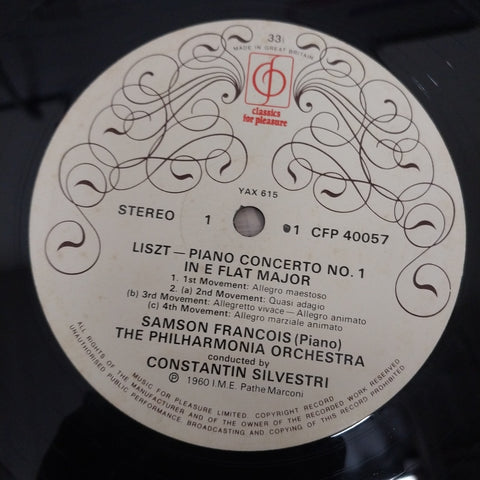 Franz Liszt - Samson François With The Philharmonia Orchestra, Constantin Silvestri - Piano Concerti (No. 1 In Eb Major & No. 2 In A Major) (Vinyl)