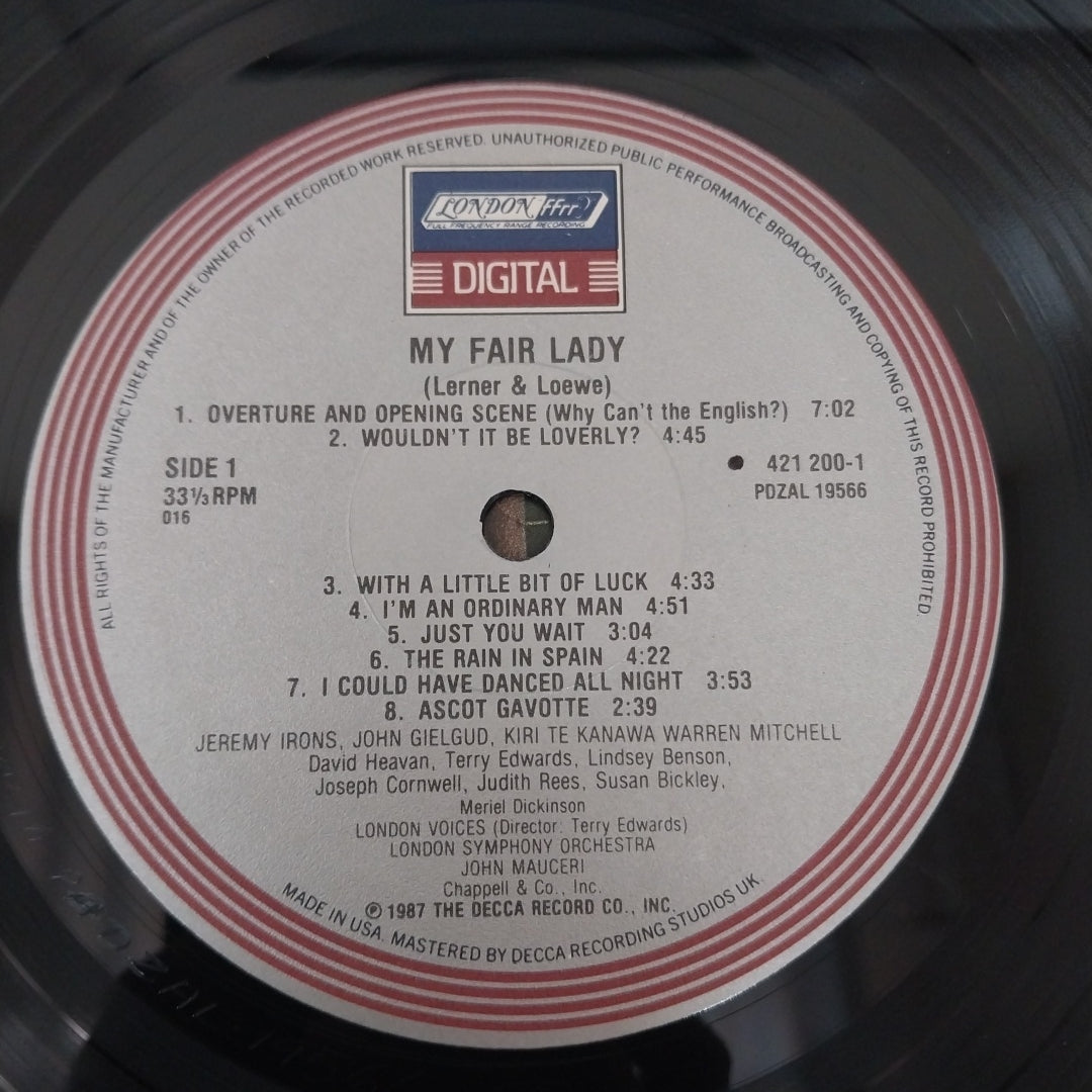 Kiri Te Kanawa, Jeremy Irons, John Gielgud, Warren Mitchell, Jerry Hadley, London Voices - My Fair Lady (Vinyl)