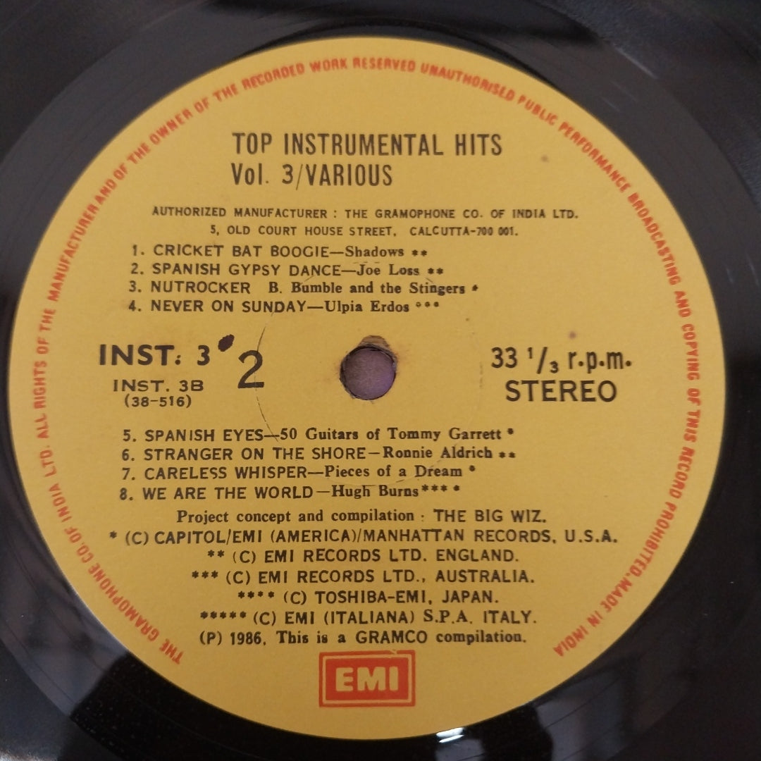 Various - Top Instrumantal Hits (Vinyl)
