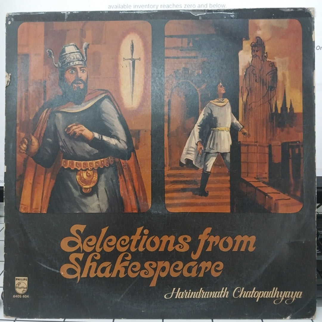 Harindranath Chatopadhyaya - Selections From Shakespeare (Vinyl)