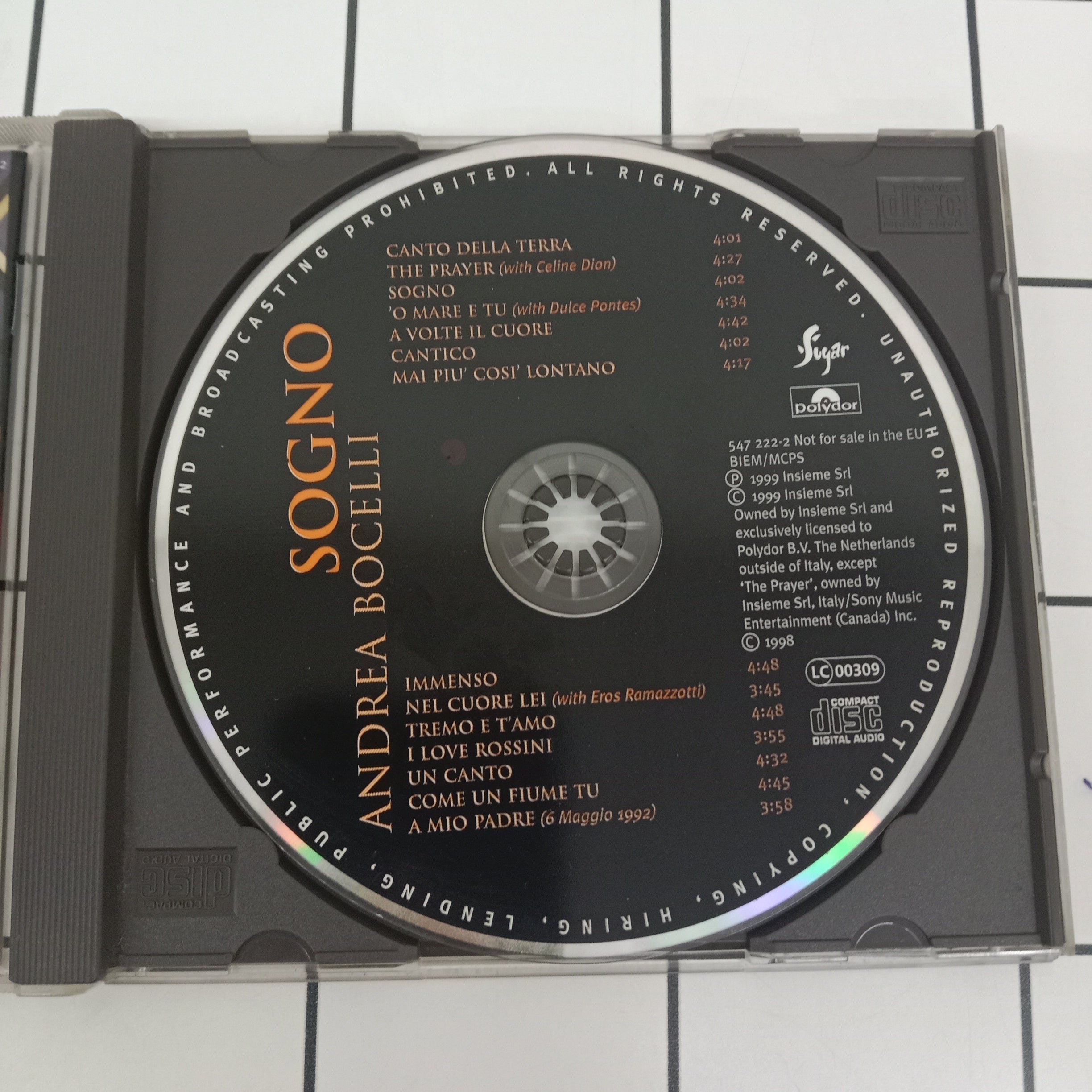 Andrea Bocelli  - Sogno (CD)