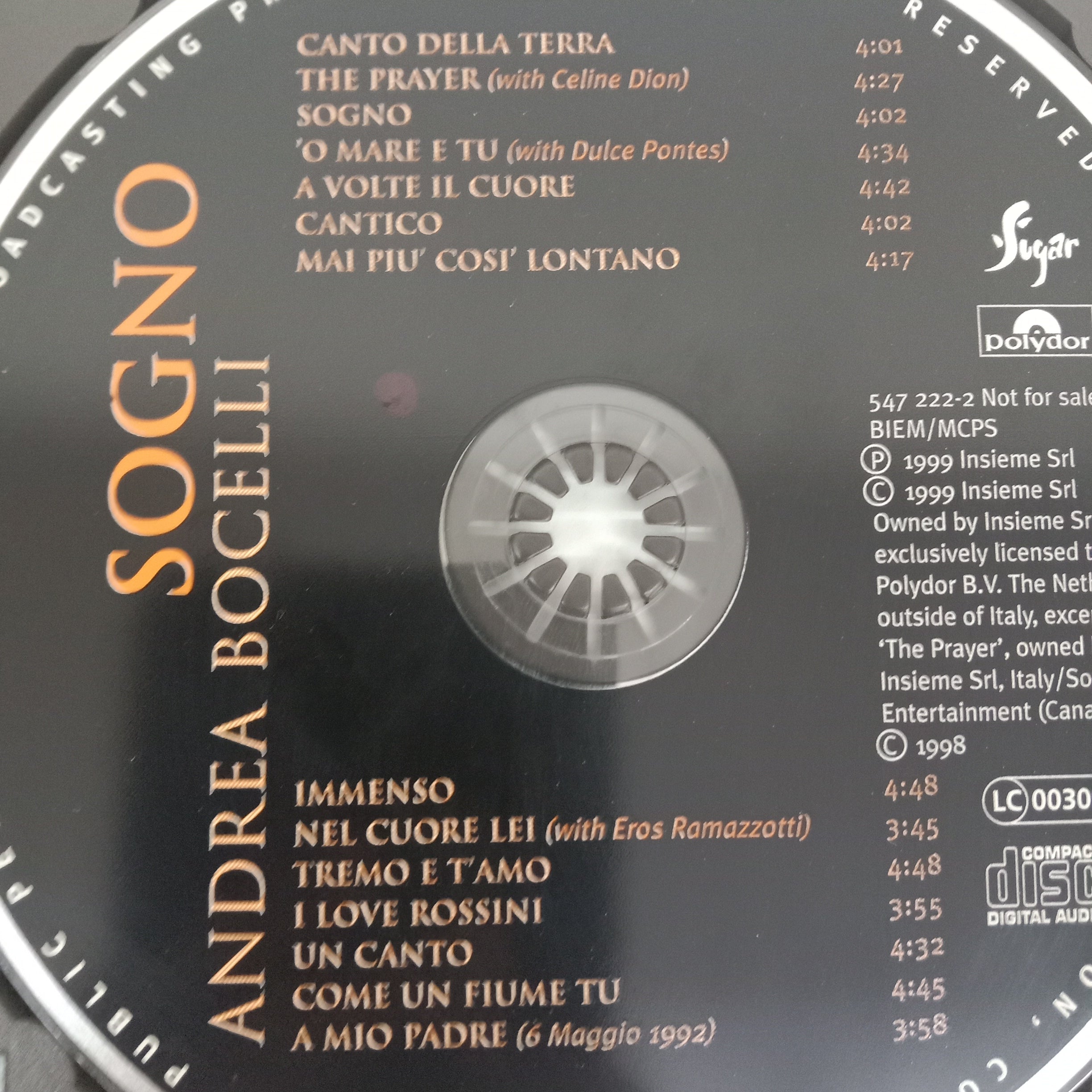 Andrea Bocelli  - Sogno (CD)