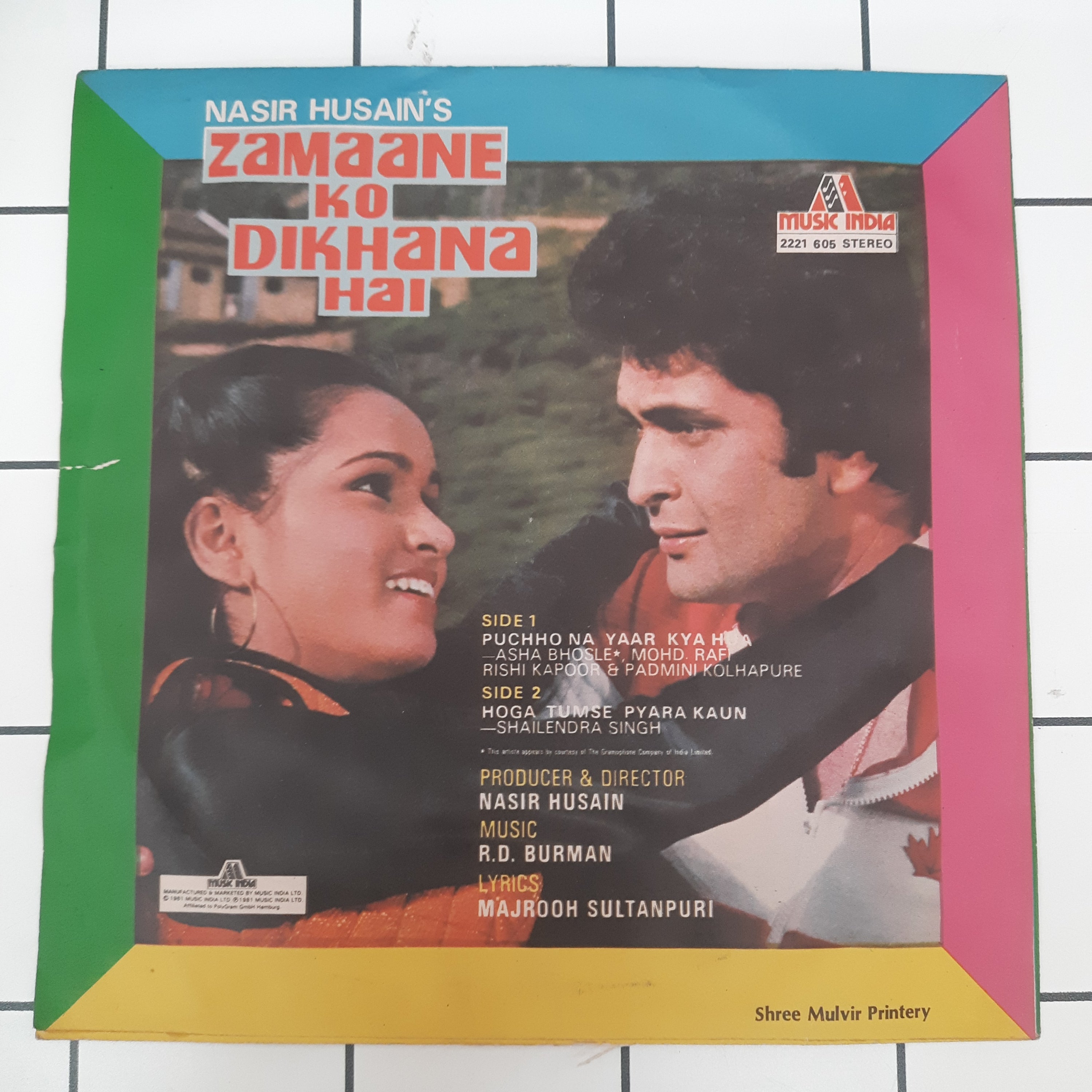 R. D. Burman - Zamaane Ko Dikhana Hai  (45-RPM)
