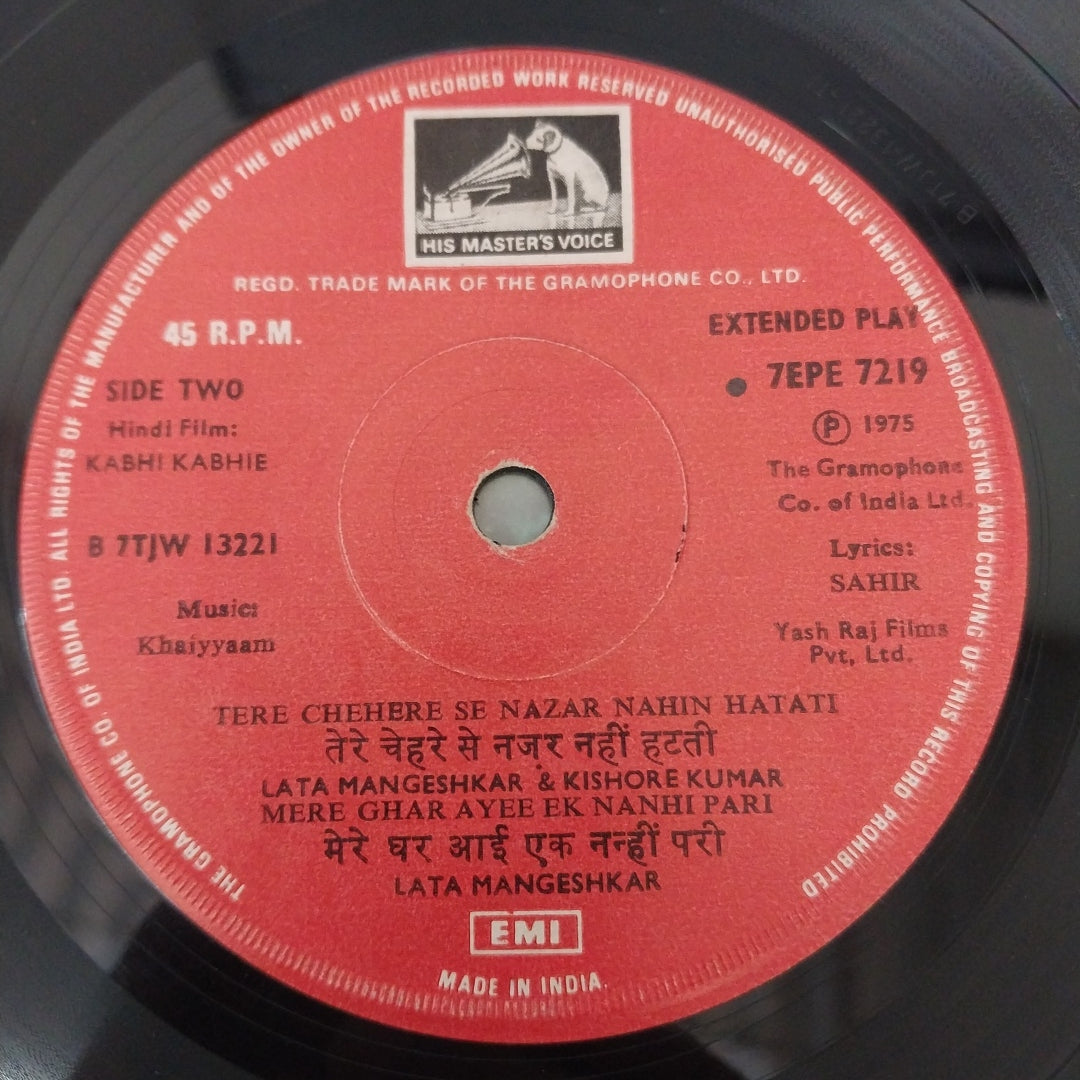 Khayyam - Kabhi Kabhie (45-RPM)