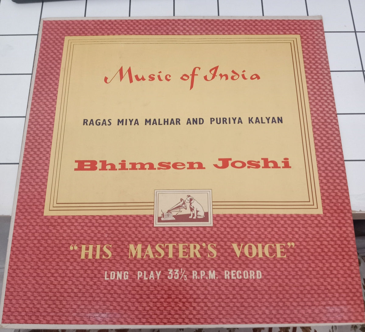 Bhimsen Joshi - Music Of India (Ragas Miya Malhar And Puriya Kalyan) (Vinyl)