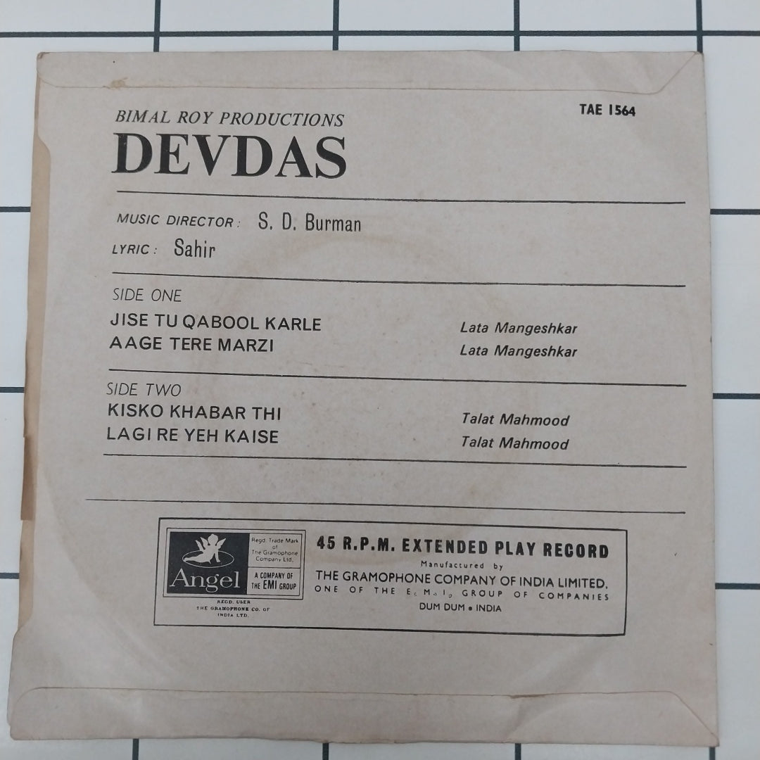 S. D. Burman - Devdas (45-RPM)