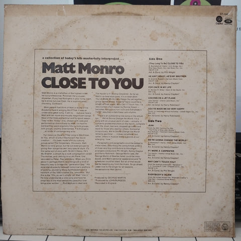 Matt Monro - Close To You (Vinyl)