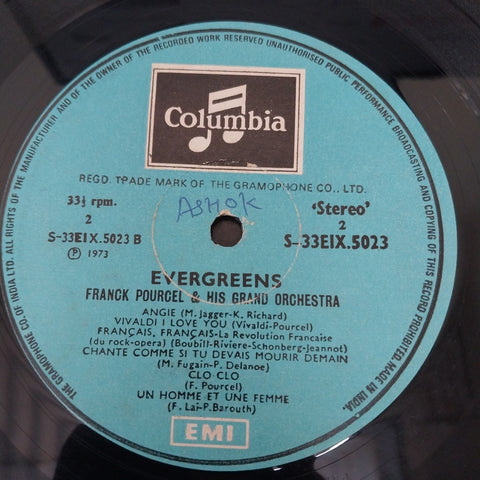 Franck Pourcel Et Son Grand Orchestre - Evergreens (Vinyl)