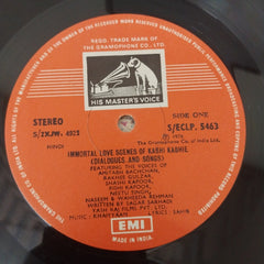 Khayyam, Sahir Ludhianvi, Sagar Sarhadi - The Immortal Love Scenes Of Kabhi Kabhie (Vinyl)