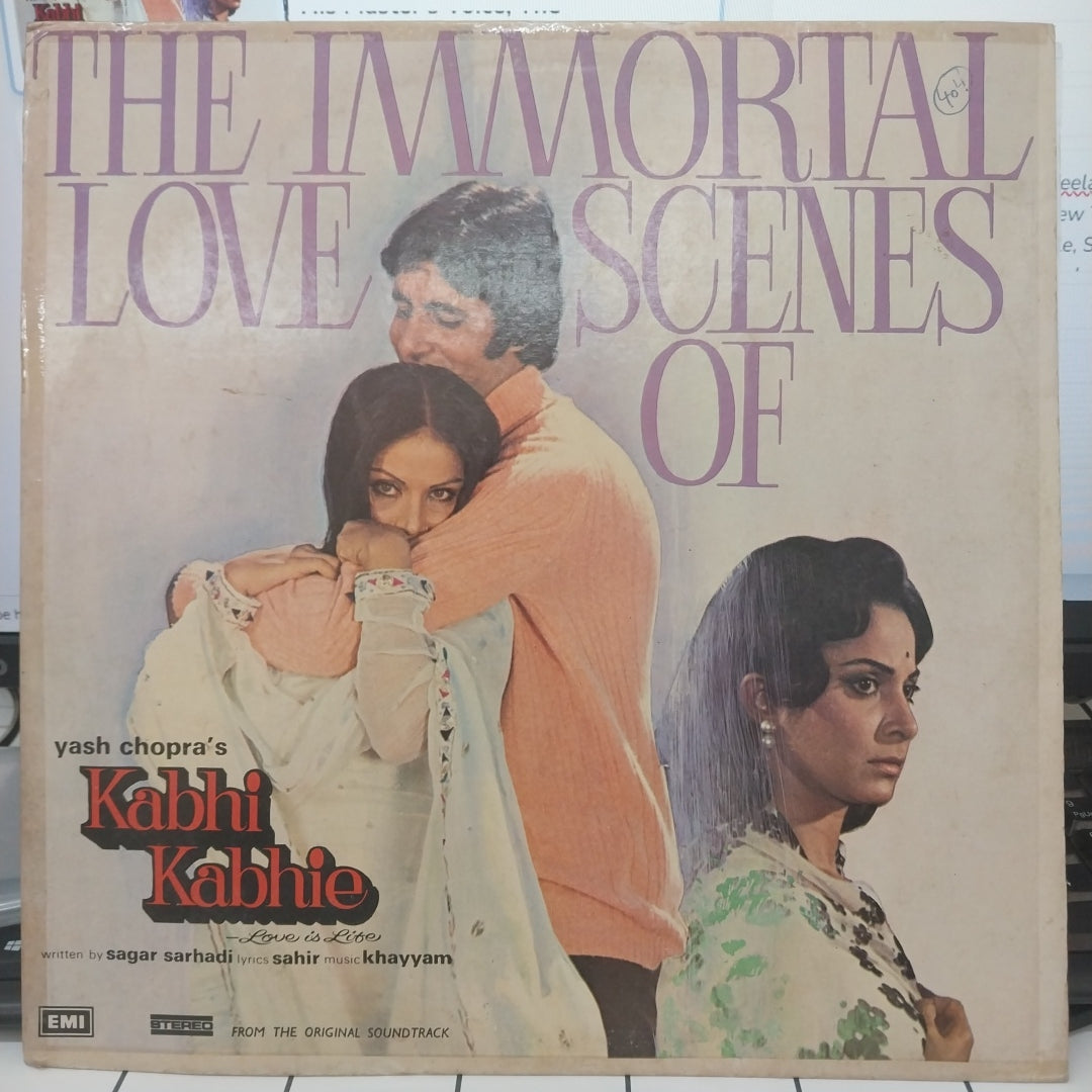 Khayyam, Sahir Ludhianvi, Sagar Sarhadi - The Immortal Love Scenes Of Kabhi Kabhie (Vinyl)