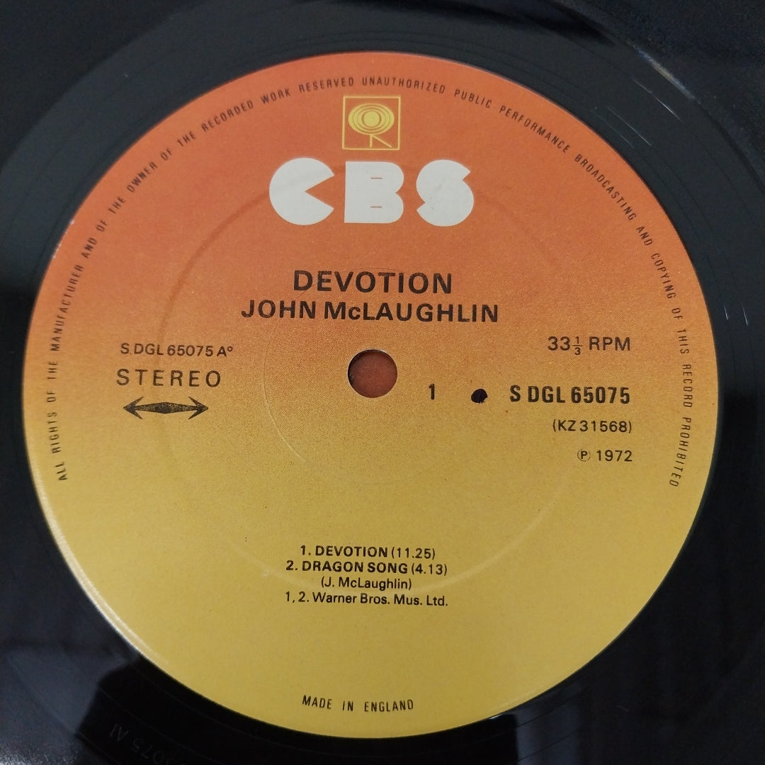 John McLaughlin - Devotion (Vinyl)