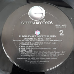 Elton John - Greatest Hits Volume III 1979-1987 (Vinyl)