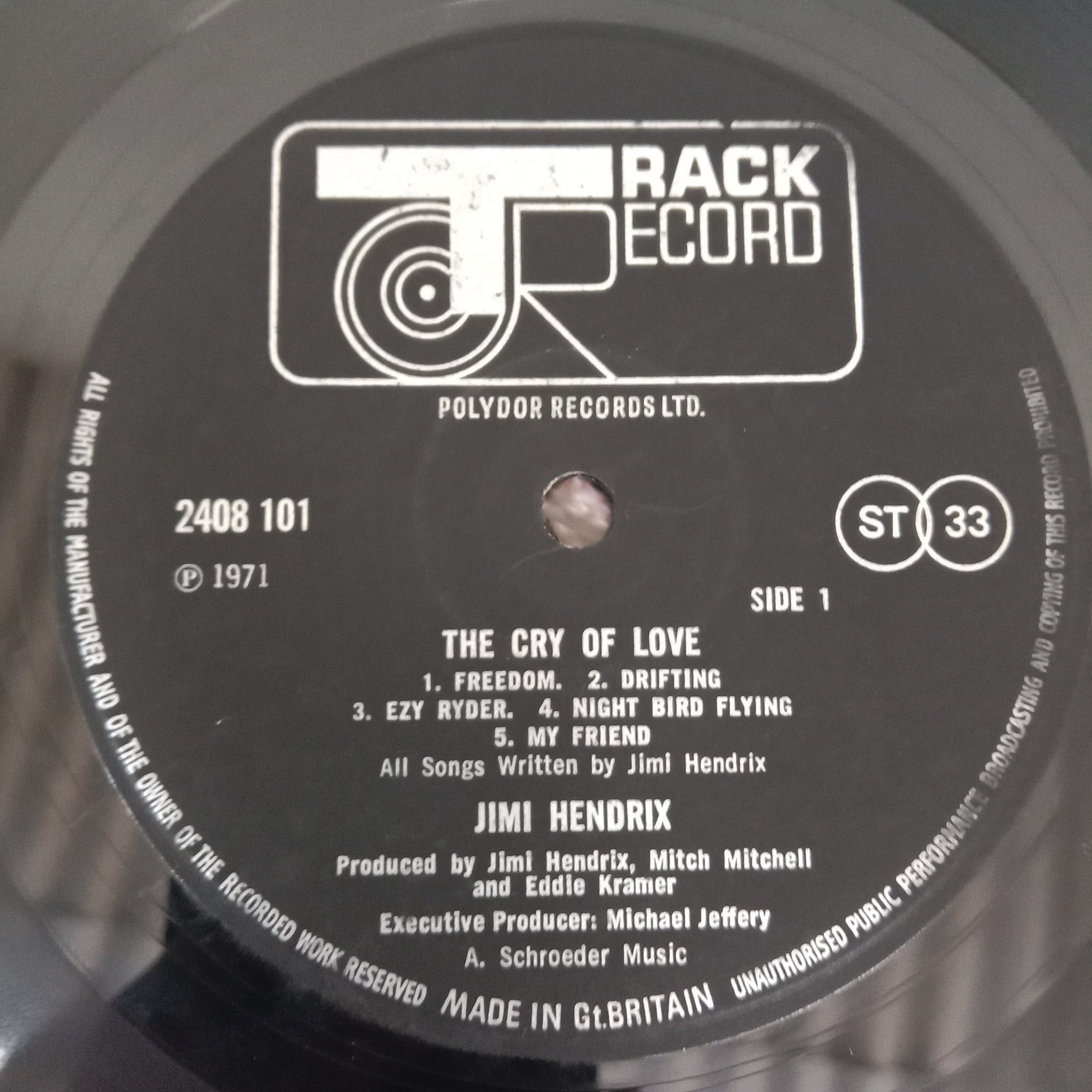 Jimi Hendrix - The Cry Of Love (Vinyl)