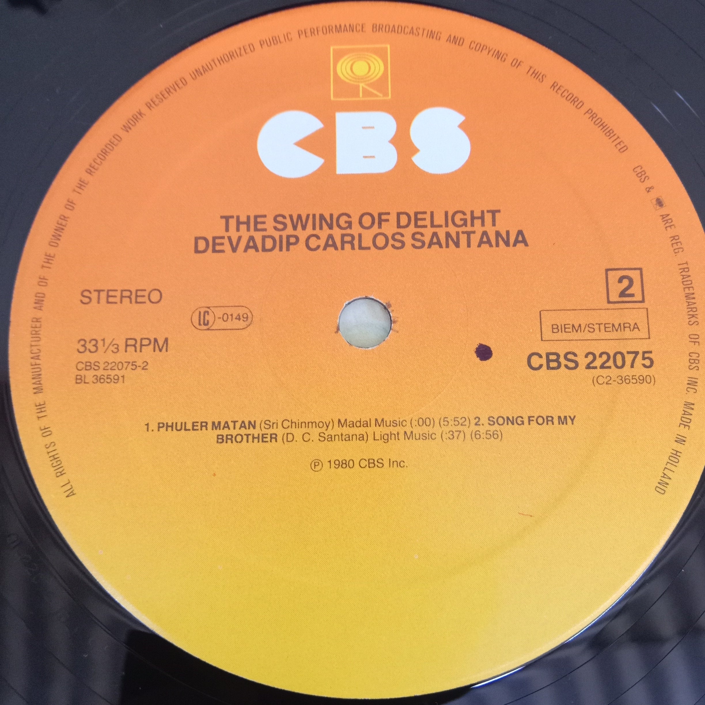 Carlos Santana - The Swing Of Delight (Vinyl) (2)