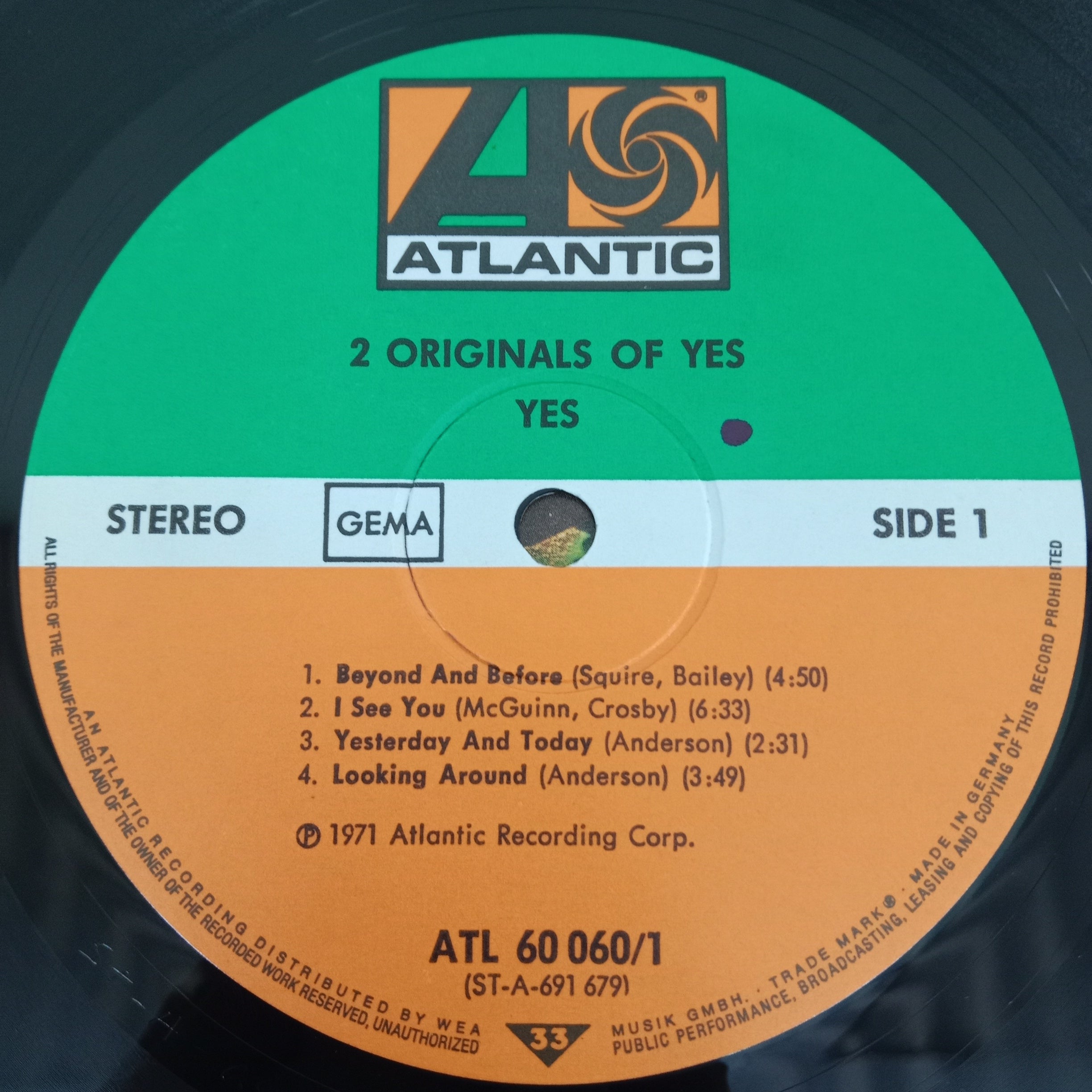 Yes - 2 Originals Of Yes (Vinyl) (2)