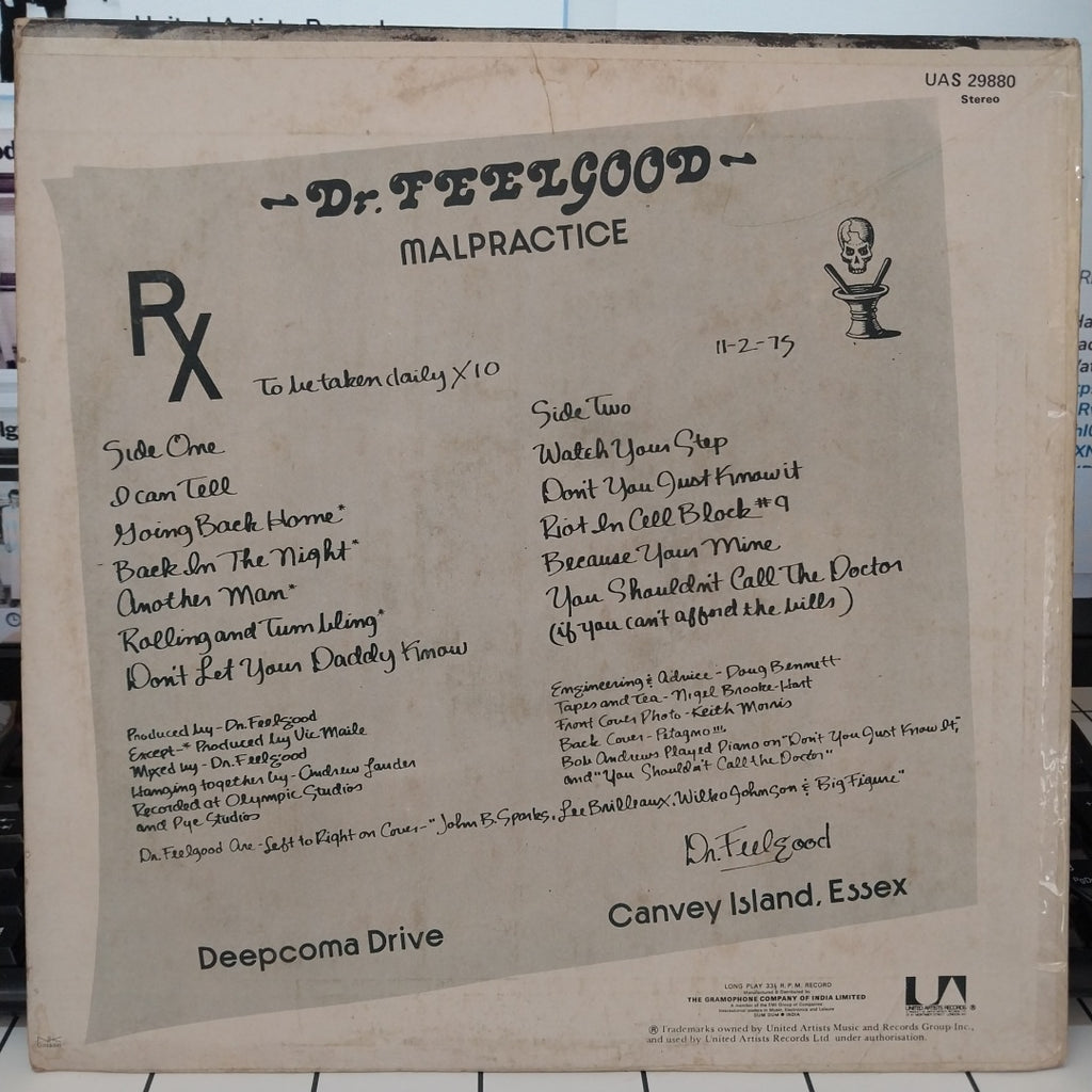 Dr. Feelgood - Malpractice (Vinyl)