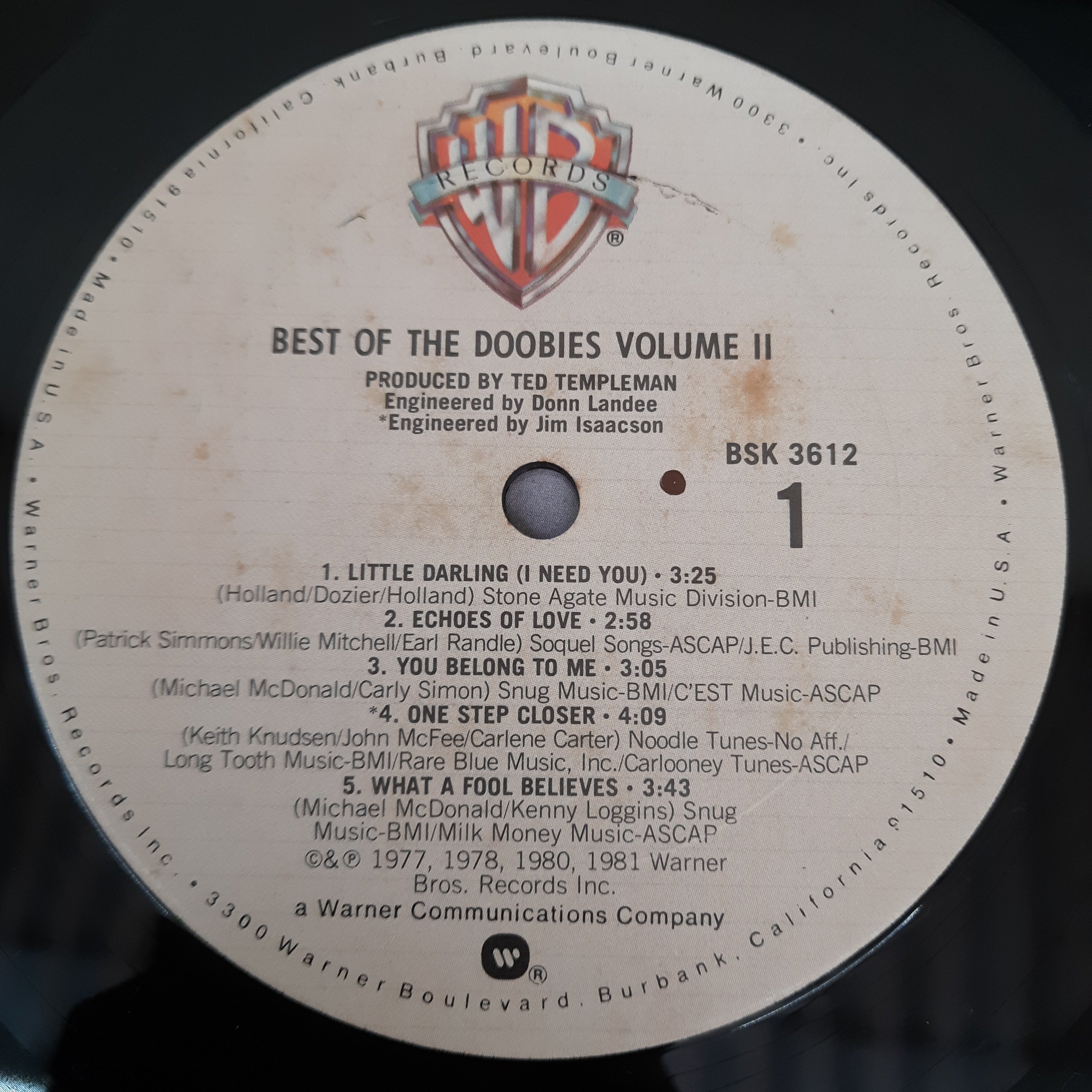 Doobie Brothers, The - Best Of The Doobies Volume II (Vinyl)