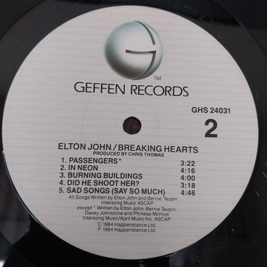 Elton John - Breaking Hearts (Vinyl)