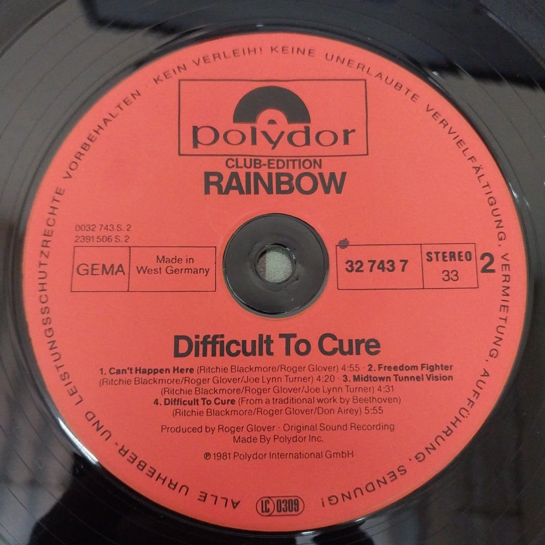 Rainbow Difficult To Leave A Record