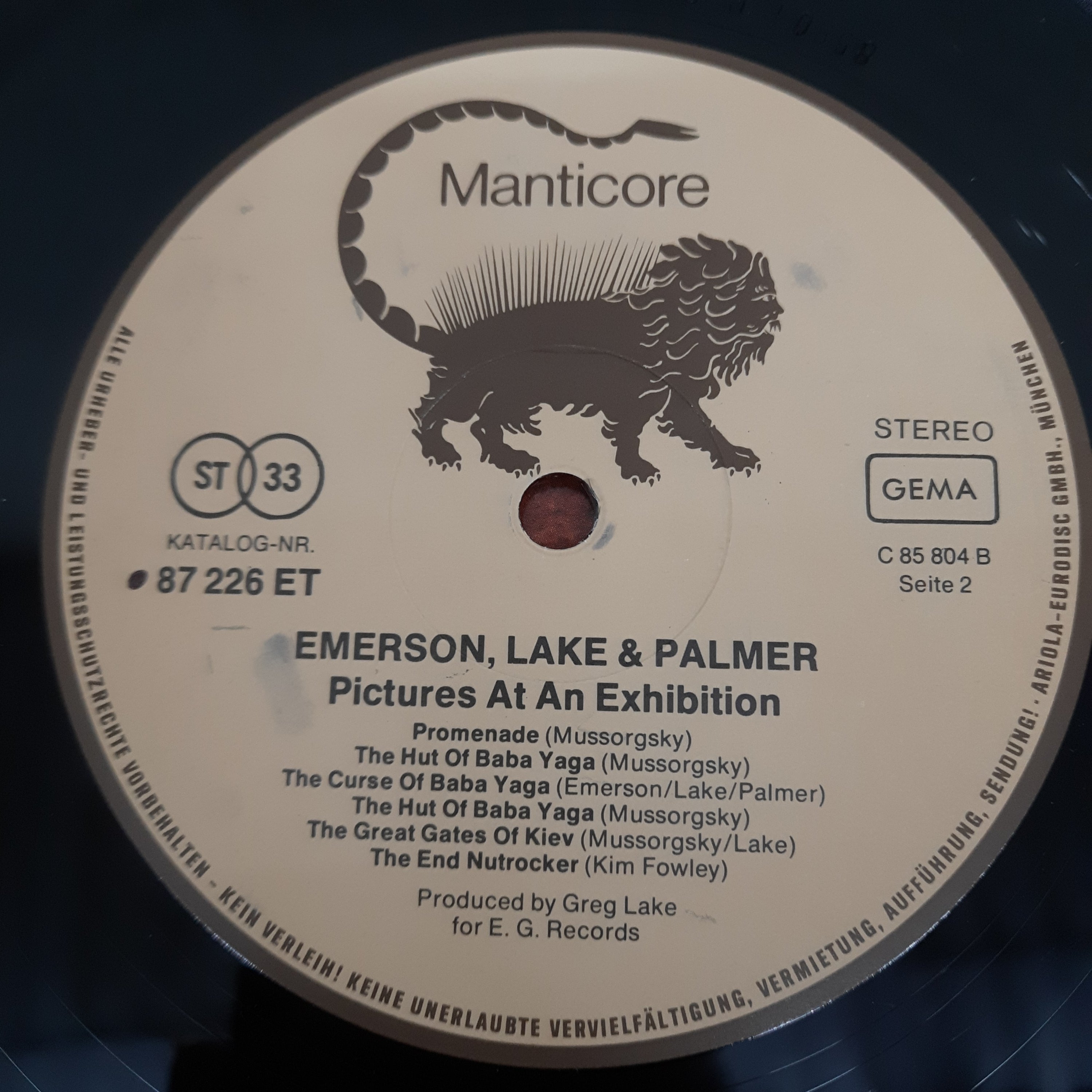 Emerson, Lake & Palmer - Pictures At An Exhibition (Vinyl)