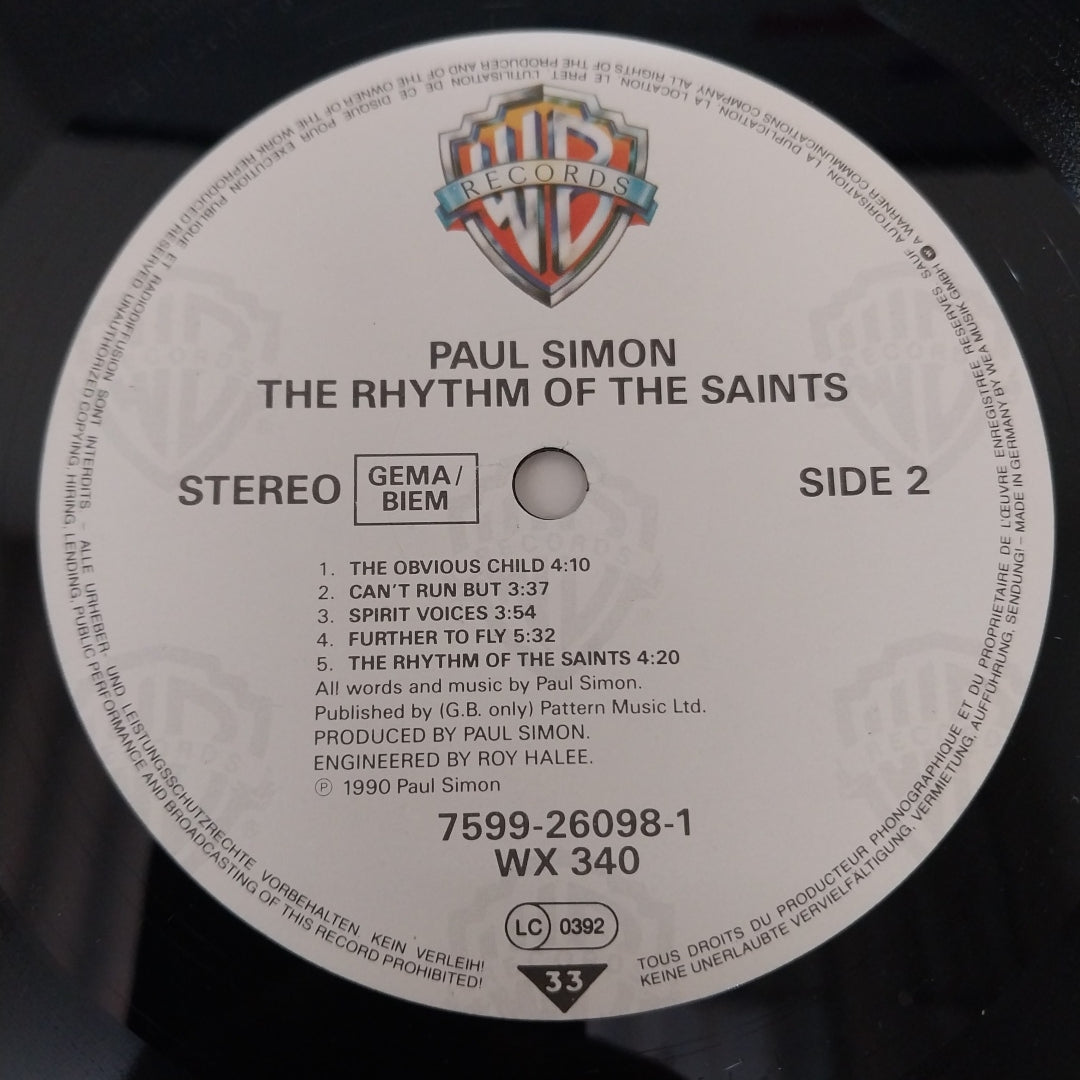 Paul Simon - The Rhythm Of The Saints (Vinyl)