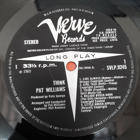 Patrick Williams - Think (Vinyl)