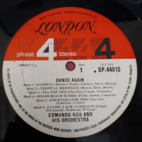 Edmundo Ros & His Orchestra - Dance Again (Vinyl)