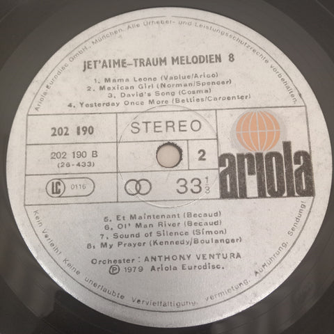 Jet-aime  - Traum Melodien  (Vinyl)