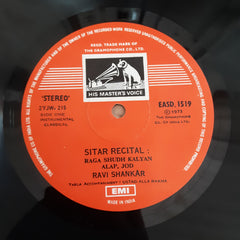 Ravi Shankar - Sitar Recital (Vinyl)