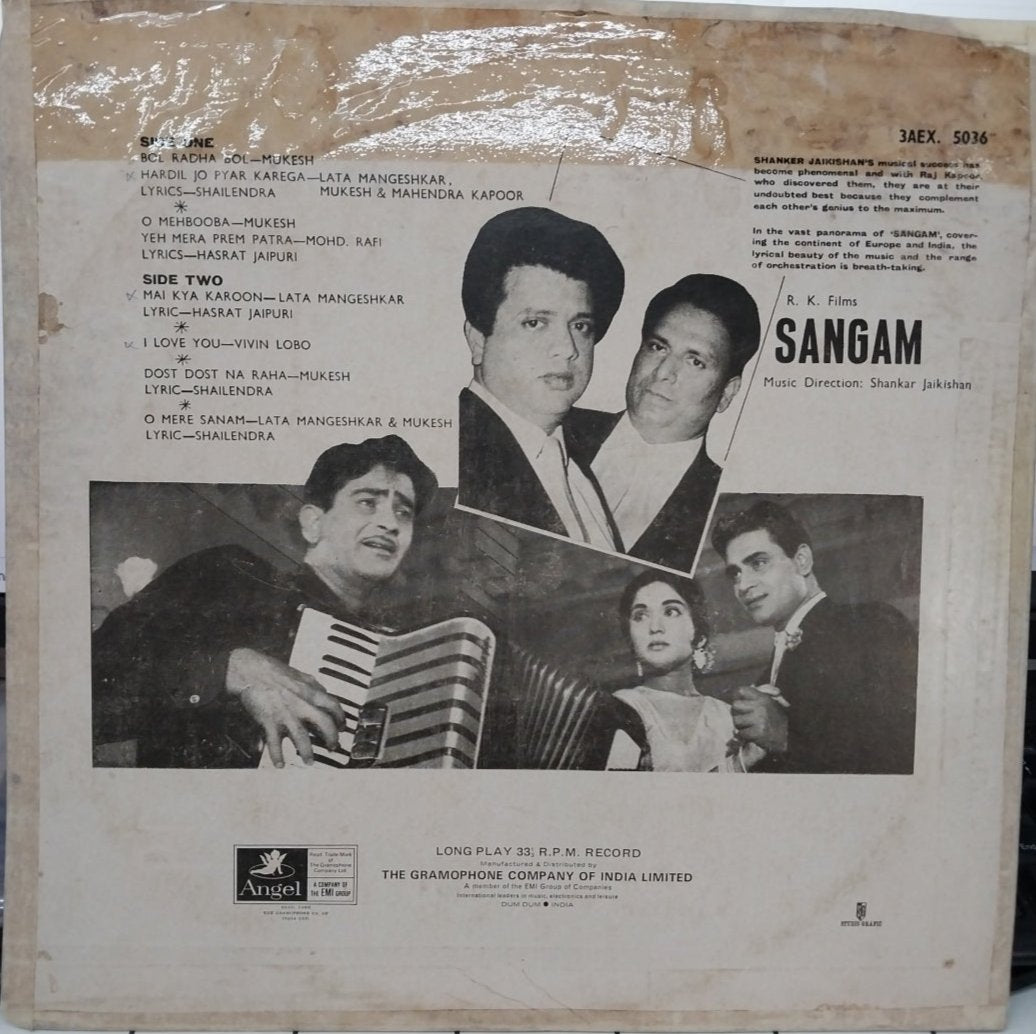 Shankar-Jaikishan, Shailendra & Hasrat Jaipuri - Sangam (Vinyl)