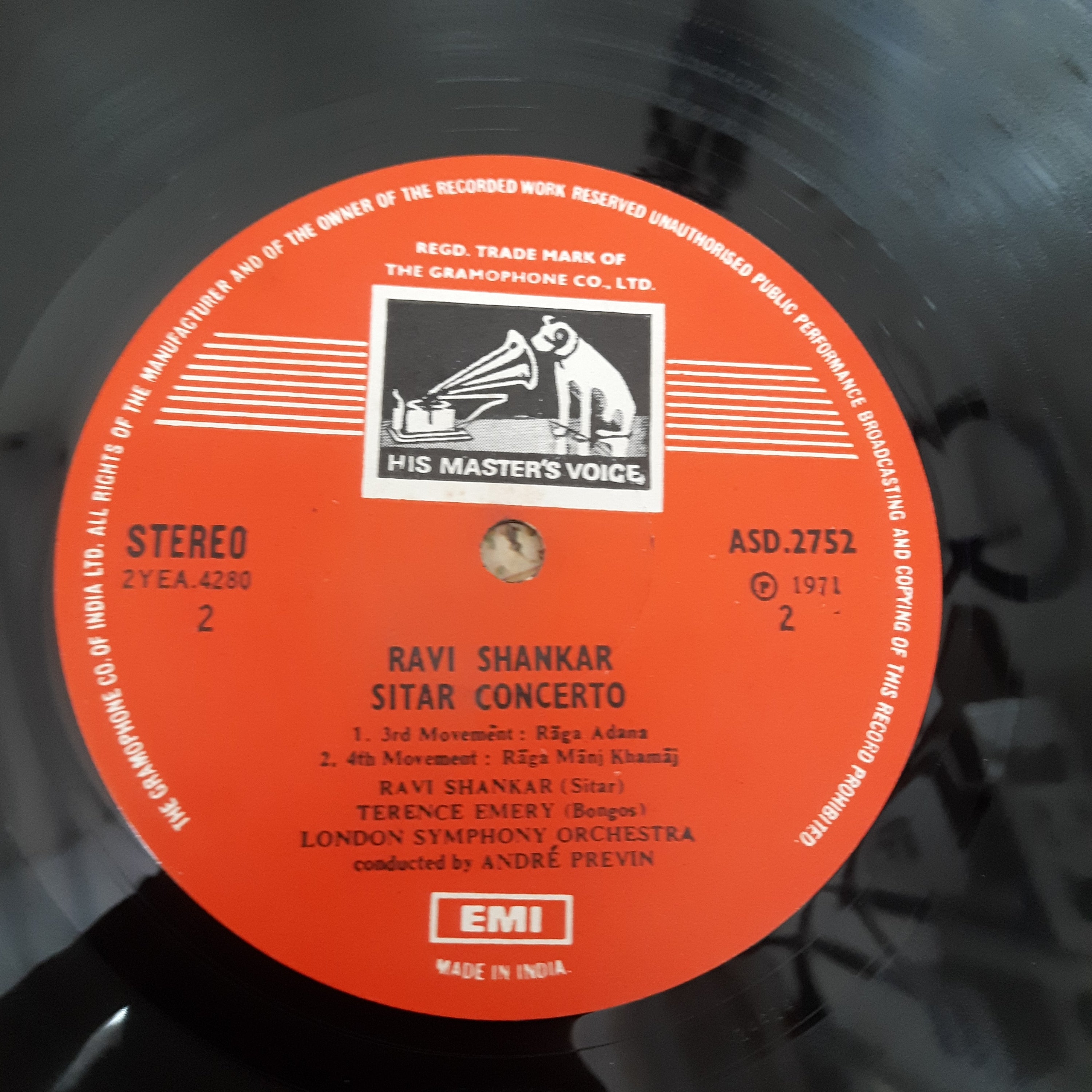 Ravi Shankar, AndrÃ© Previn, London Symphony Orchestra, The - Concerto For Sitar & Orchestra (Vinyl)