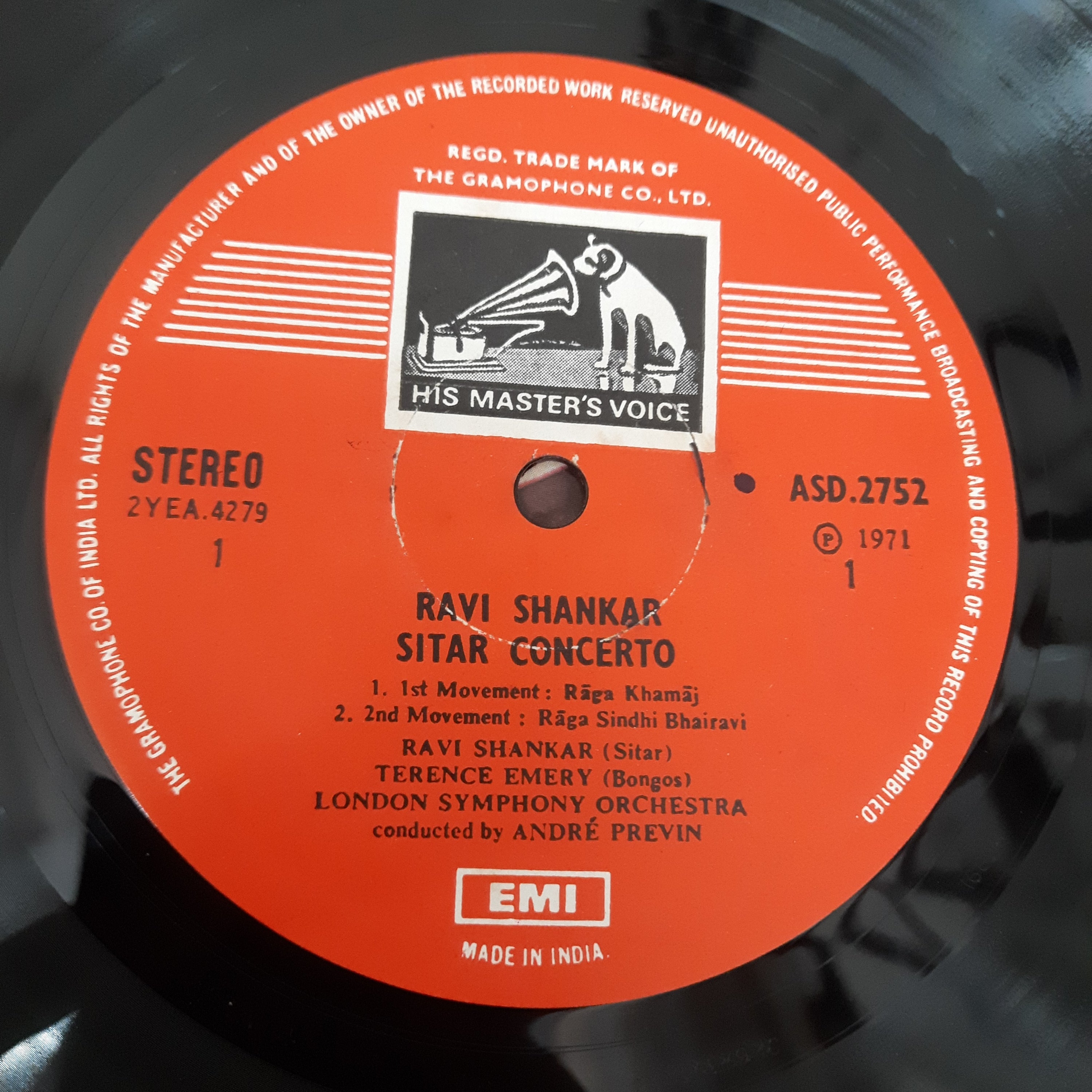 Ravi Shankar, AndrÃ© Previn, London Symphony Orchestra, The - Concerto For Sitar & Orchestra (Vinyl)