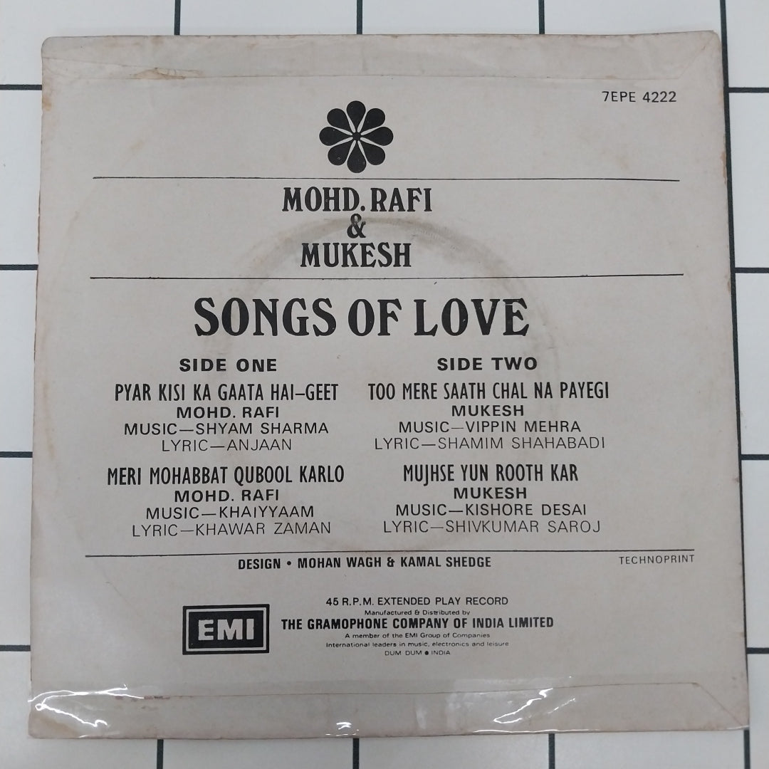 Mohammed Rafi & Mukesh - Songs Of Love (45-RPM)