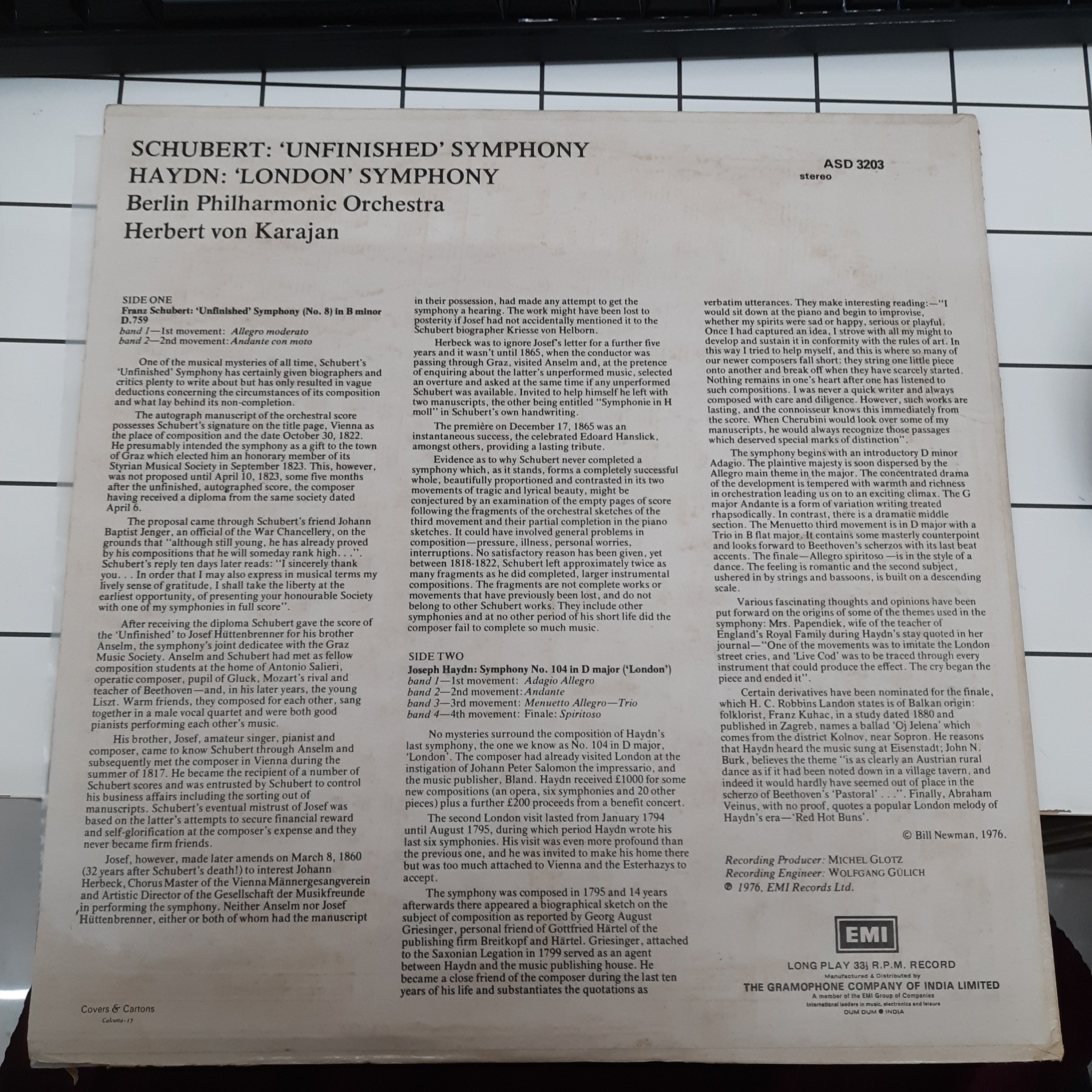 Herbert von Karajan, Berliner Philharmoniker, Franz Schubert / Joseph Haydn - Unfinished / London (Vinyl)