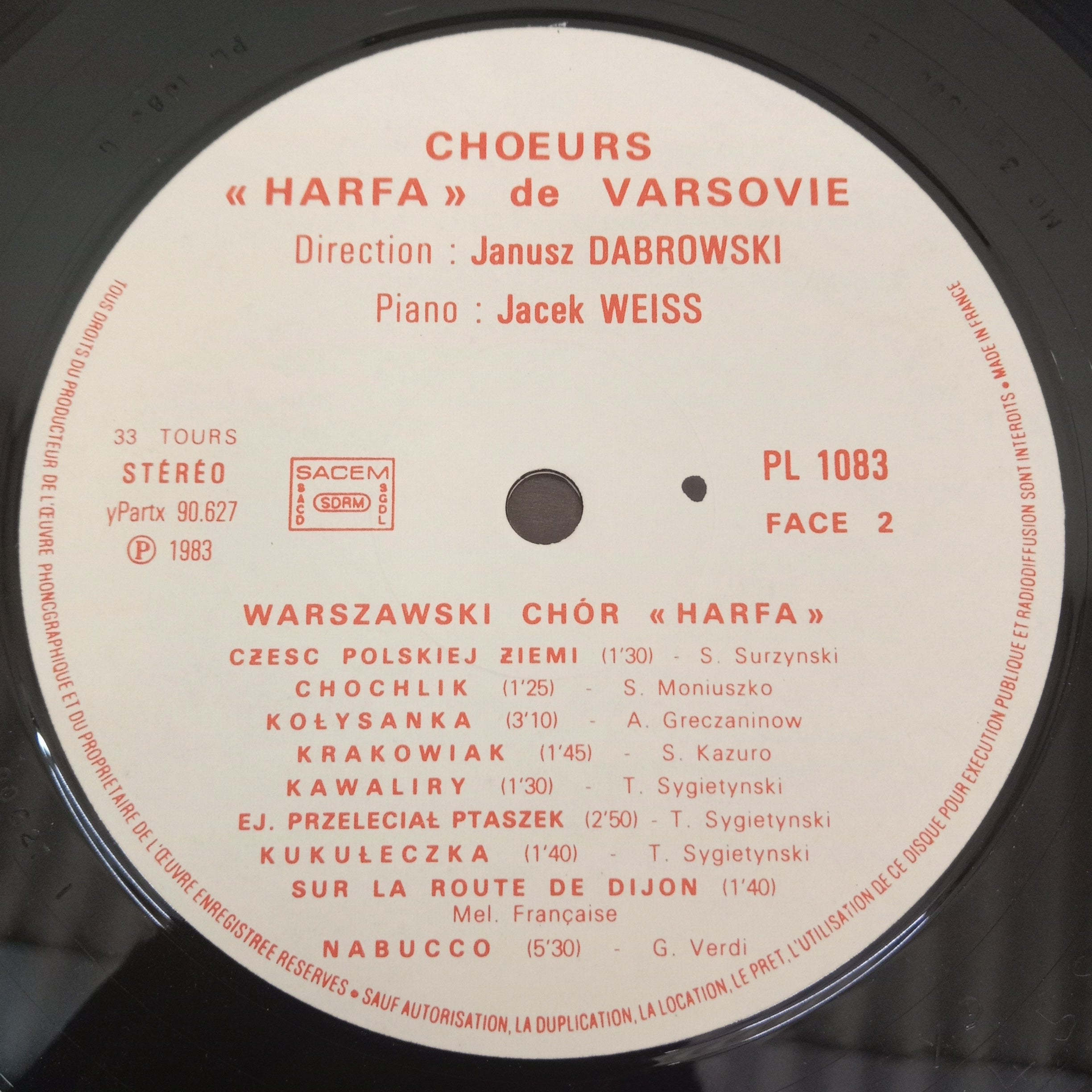 Janusz Dabrowski - 'Harfa' De Varsovie (Vinyl)