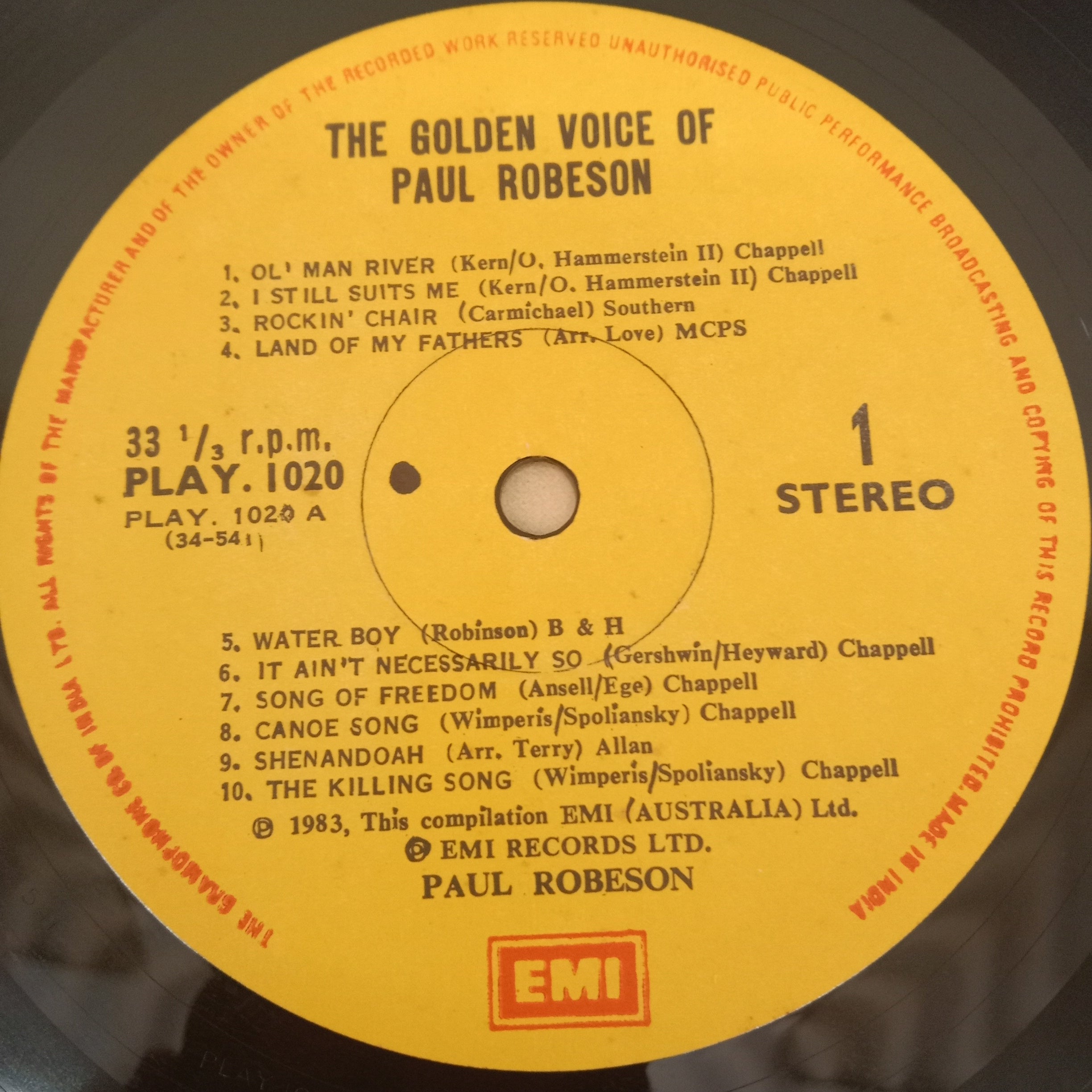 Paul Robeson - The Golden Voice Of Paul Robeson (Vinyl)