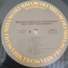 Pierre Boulez Conducts Igor Stravinsky, New York Philharmonic - Pulcinella Suite / Scherzo Fantastique / Symphonies Of Wind Instruments (Vinyl)