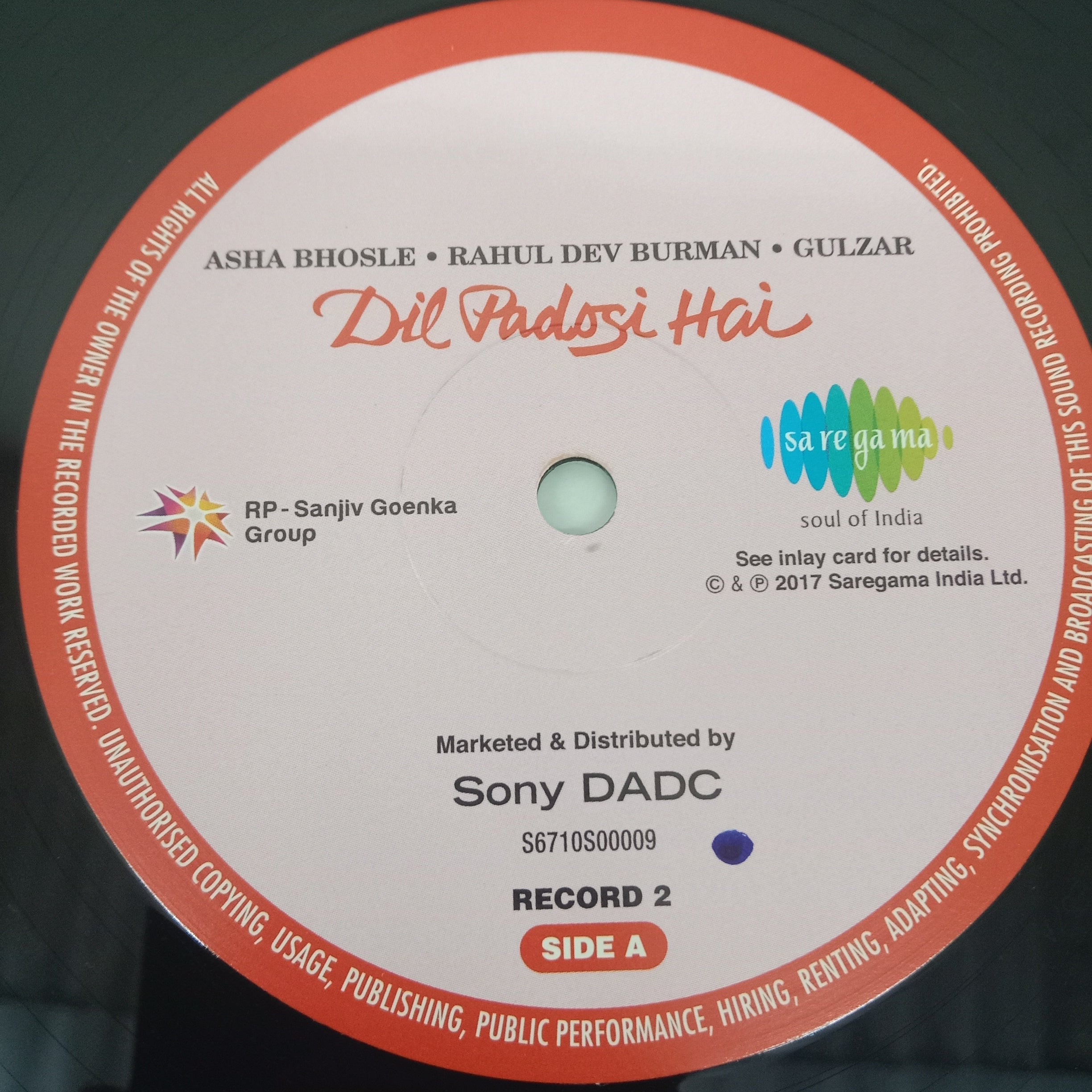 Asha Bhosle • R. D. Burman • Gulzar - Dil Padosi Hai (Vinyl) (2)