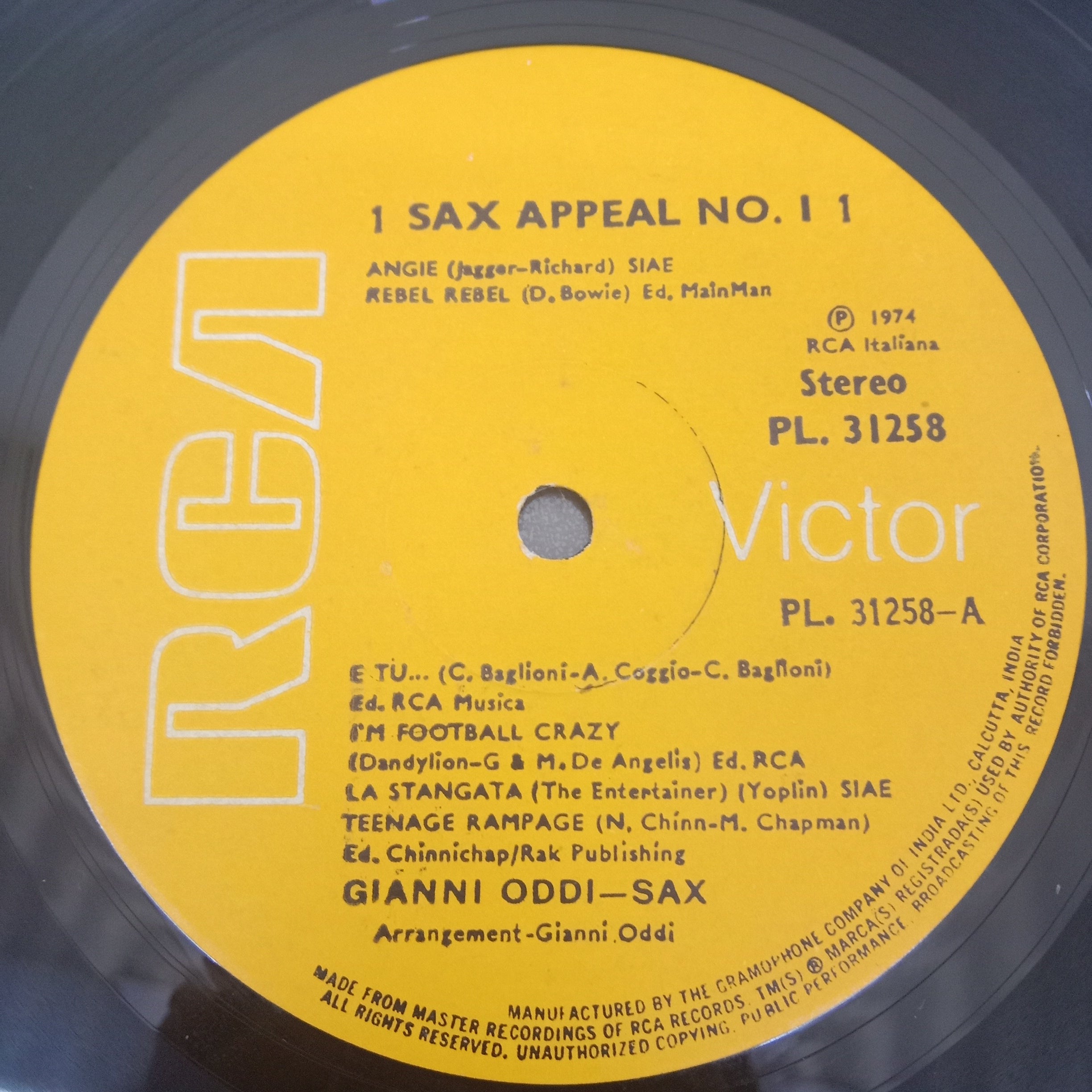 Gianni Oddi  - Sax Appeal (Vinyl)