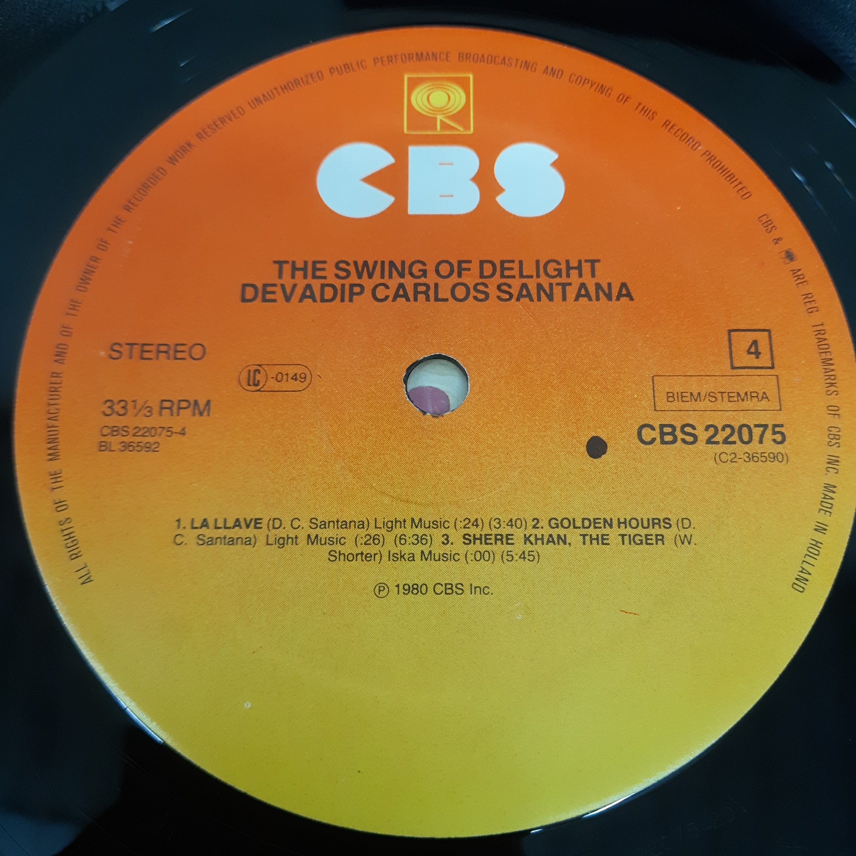 Carlos Santana - The Swing Of Delight (Vinyl) (2)