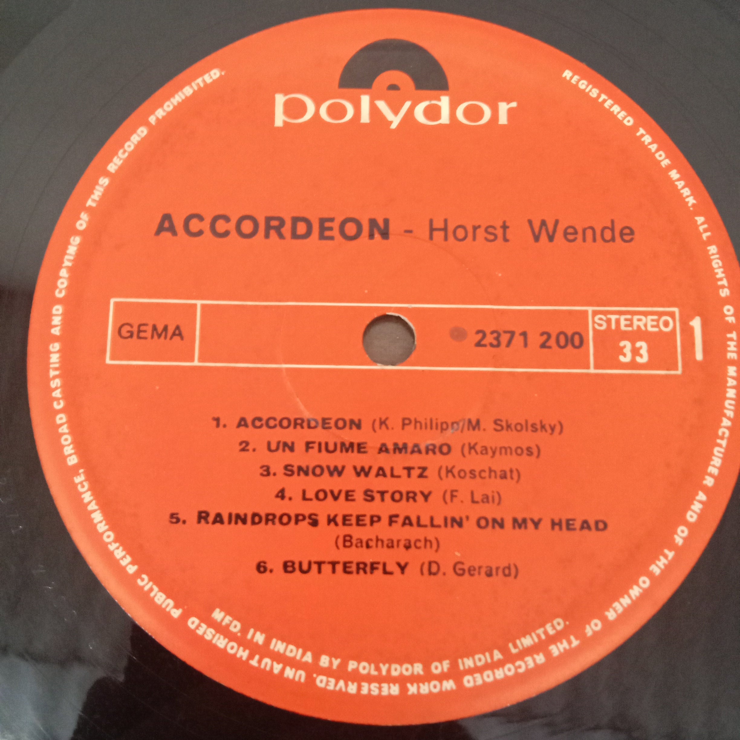 Horst Wende - Accordéon (Vinyl)