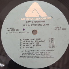 David Pomeranz - It's In Everyone Of Us (Vinyl)