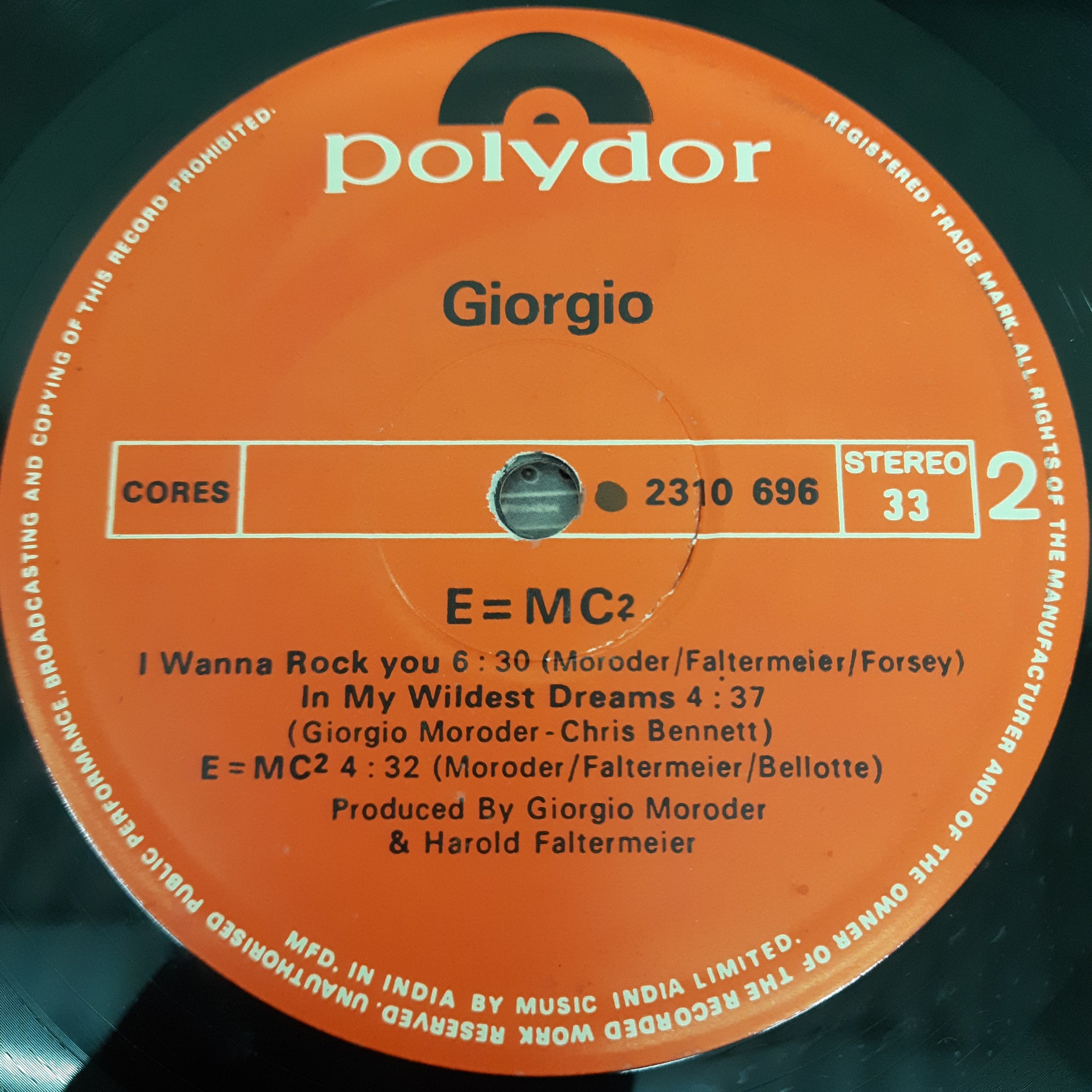 Giorgio Moroder - E=MC² (Vinyl)